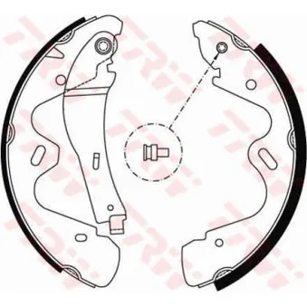Jeu de mâchoires de frein TRW GS8483