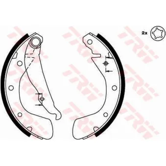 Jeu de mâchoires de frein TRW GS8542