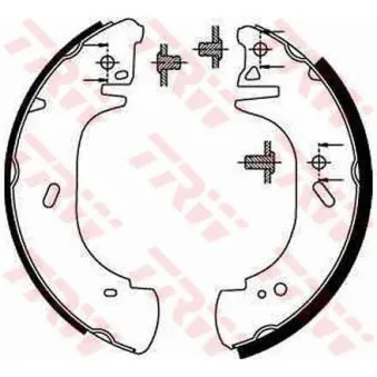 Jeu de mâchoires de frein TRW GS8630