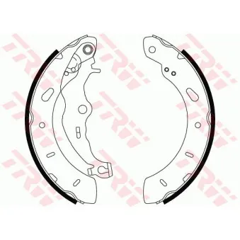 Jeu de mâchoires de frein TRW GS8806
