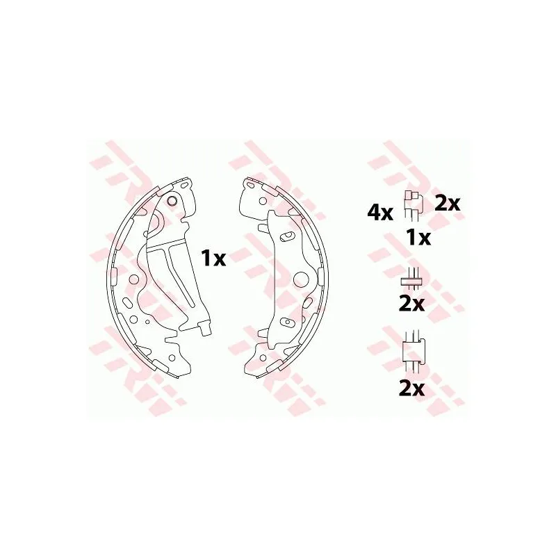 Jeu de mâchoires de frein TRW GS8820