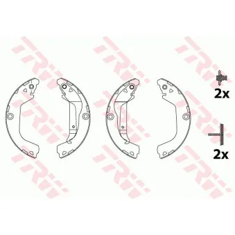 Jeu de mâchoires de frein TRW GS8828
