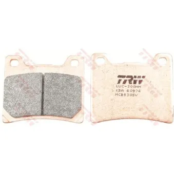 Jeu de 4 plaquettes de frein avant TRW MCB530SV