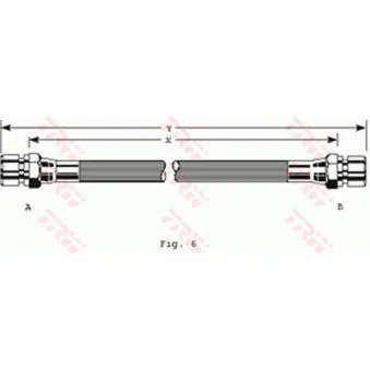 Flexible de frein TRW PHA104