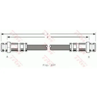 Flexible de frein TRW PHA167