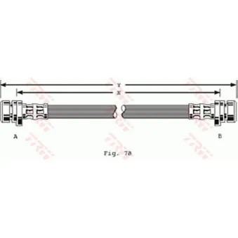 Flexible de frein TRW PHA170