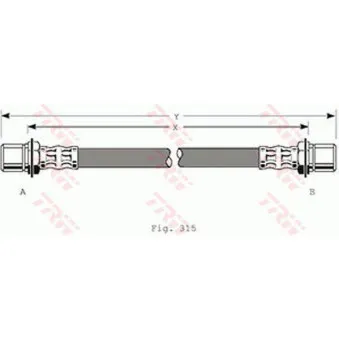 Flexible de frein TRW PHA180