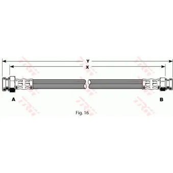 Flexible de frein TRW PHA200