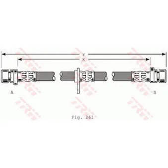 Flexible de frein TRW PHA367