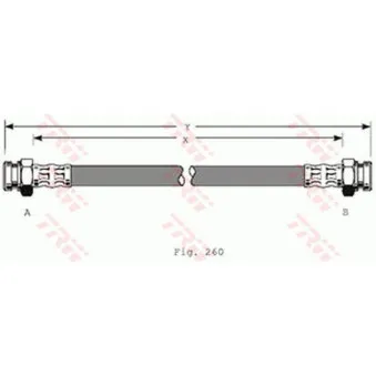 Flexible de frein TRW PHA368