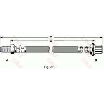 Flexible de frein TRW PHB199