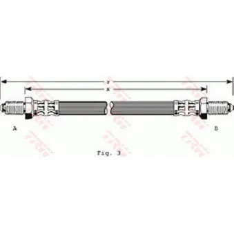 Flexible de frein TRW PHC184