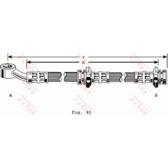 Flexible de frein TRW PHD128