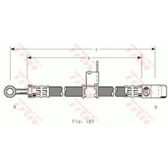 Flexible de frein TRW PHD178