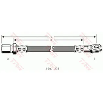 Flexible de frein TRW PHD241