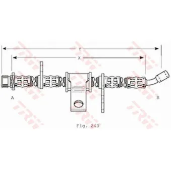 Flexible de frein TRW PHD370