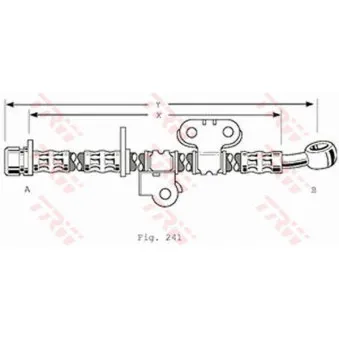 Flexible de frein TRW PHD375