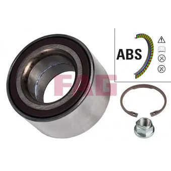 Roulement de roue avant FAG 713 6162 50