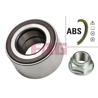 Roulement de roue arrière FAG 713 6177 40