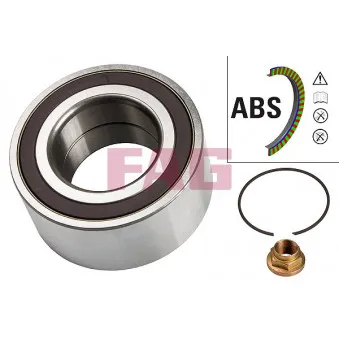 Roulement de roue arrière FAG 713 6203 10