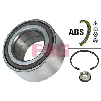 Roulement de roue arrière FAG 713 6204 20