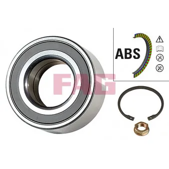 Roulement de roue avant FAG 713 6307 60