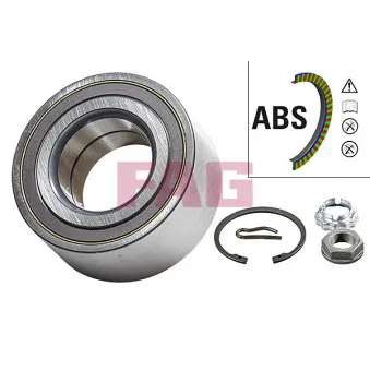 Roulement de roue avant FAG 713 6401 80