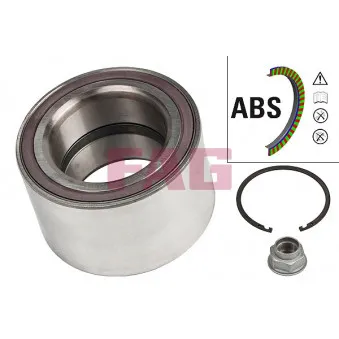 Roulement de roue avant FAG 713 6450 40