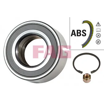 Roulement de roue avant FAG 713 6505 80