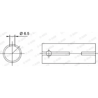 Coussinet de palier, bielle GLYCO 55-3567 SEMI