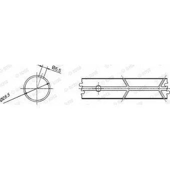 Coussinet de palier, bielle GLYCO 55-3625 SEMI