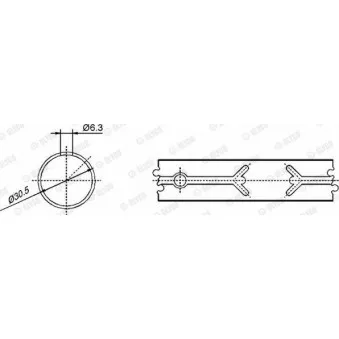 Coussinet de palier, bielle GLYCO 55-3635 SEMI