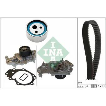 Pompe à eau + kit de courroie de distribution INA 530 0182 31