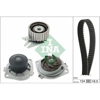 Pompe à eau + kit de courroie de distribution INA 530 0221 31