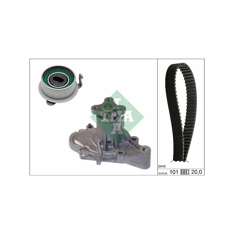 Pompe à eau + kit de courroie de distribution INA 530 0355 30