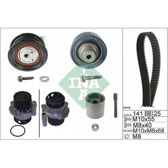 Pompe à eau + kit de courroie de distribution INA 530 0361 30