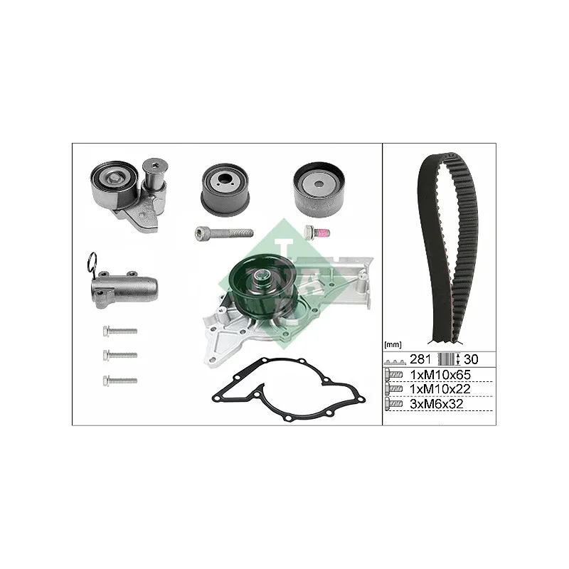 Pompe à eau + kit de courroie de distribution INA 530 0480 30