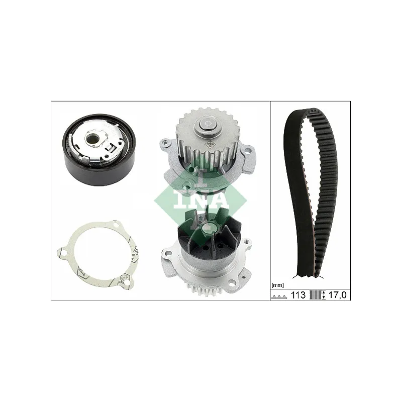 Pompe à eau + kit de courroie de distribution INA 530 0663 30
