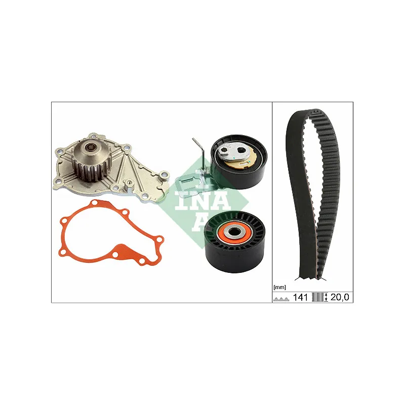 Pompe à eau + kit de courroie de distribution INA 530 0698 30