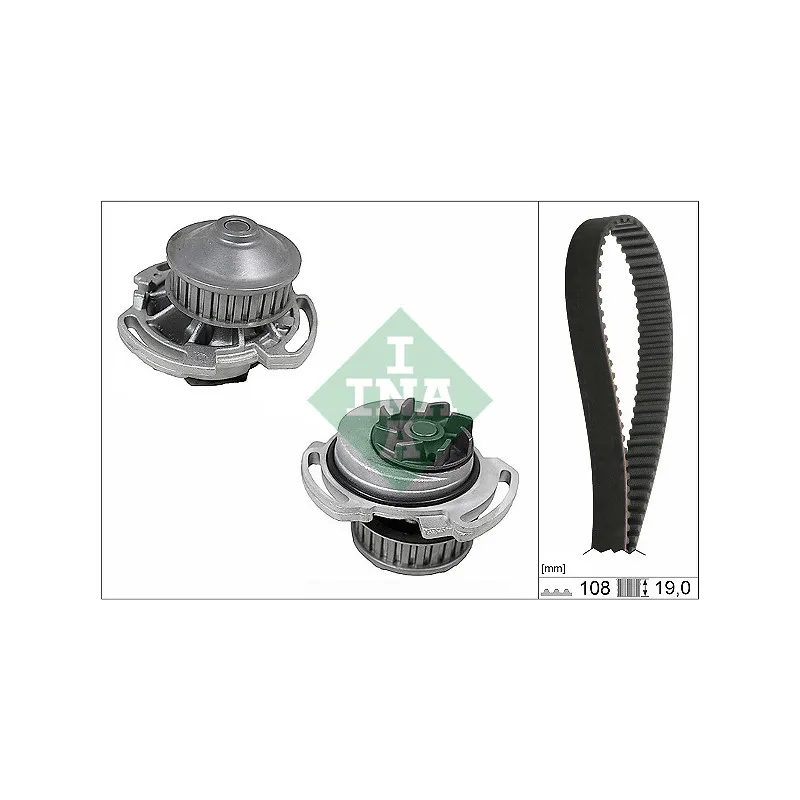 Pompe à eau + kit de courroie de distribution INA 530 0717 30