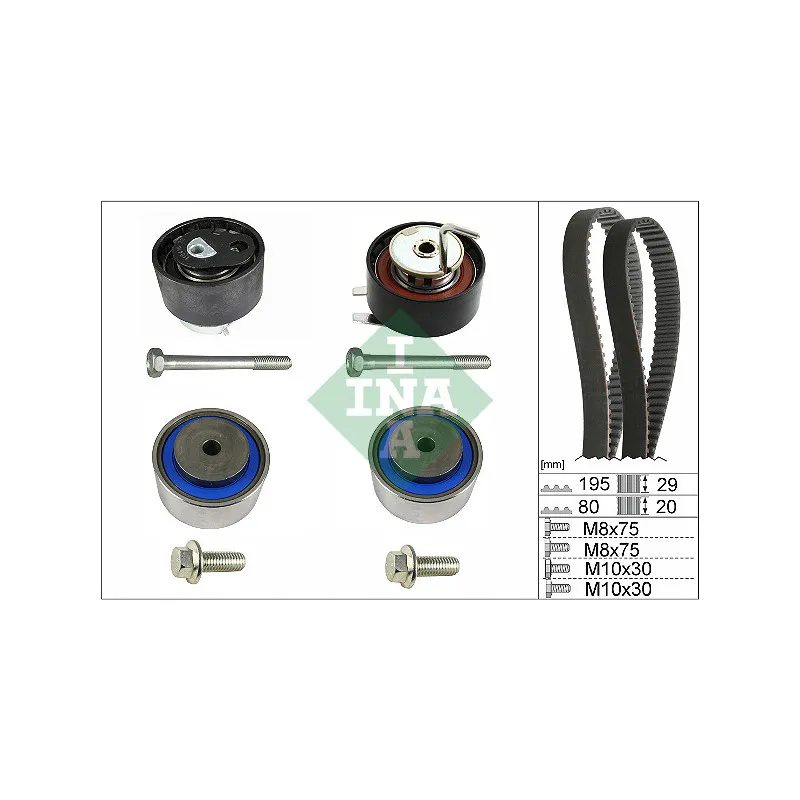 Kit de distribution INA 530 0731 10