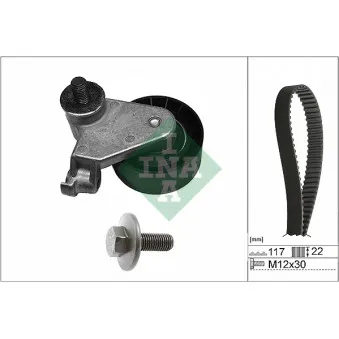 Kit de distribution INA 530 0735 10