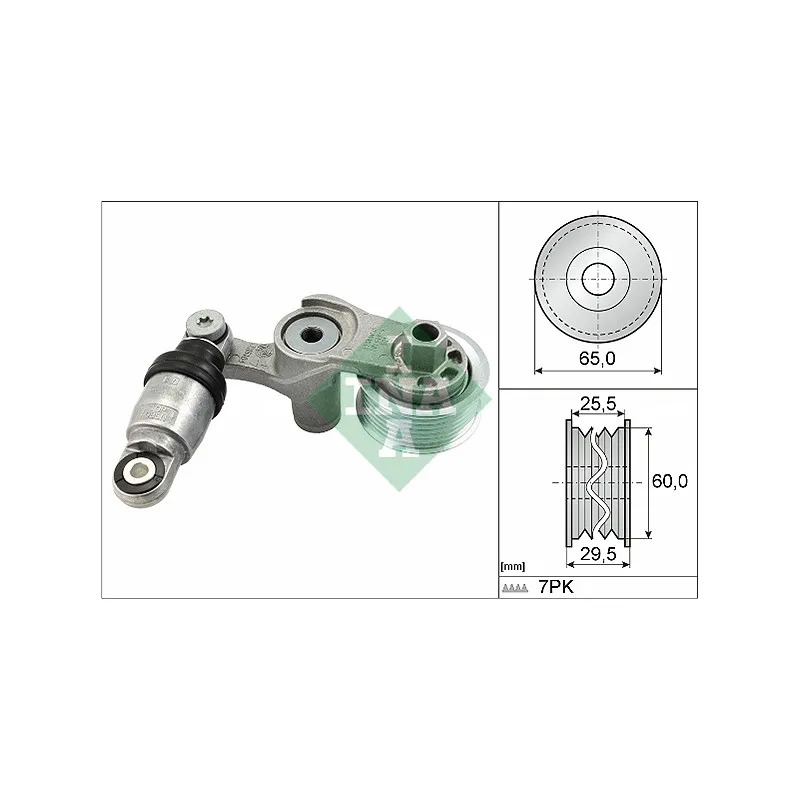 Tendeur, courroie trapézoïdale à nervures INA 534 0586 10