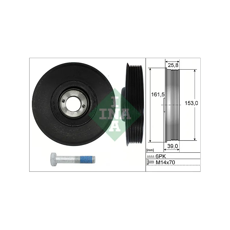 Kit de poulies, vilebrequin INA 544 0039 20
