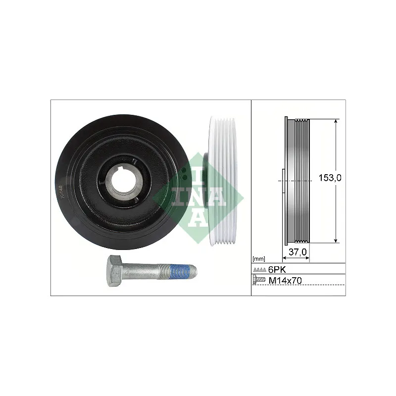 Kit de poulies, vilebrequin INA 544 0058 20