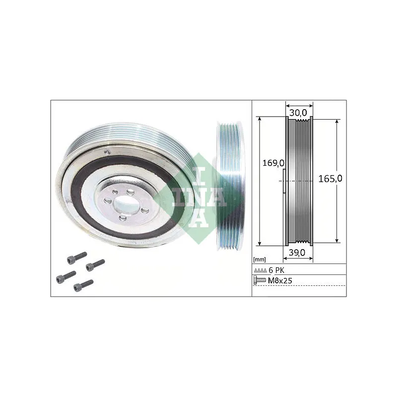 Kit de poulies, vilebrequin INA 544 0080 20