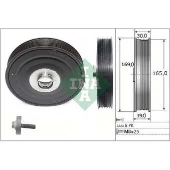 Kit de poulies, vilebrequin INA 544 0088 20