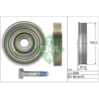 Kit de poulies, vilebrequin INA 544 0097 20