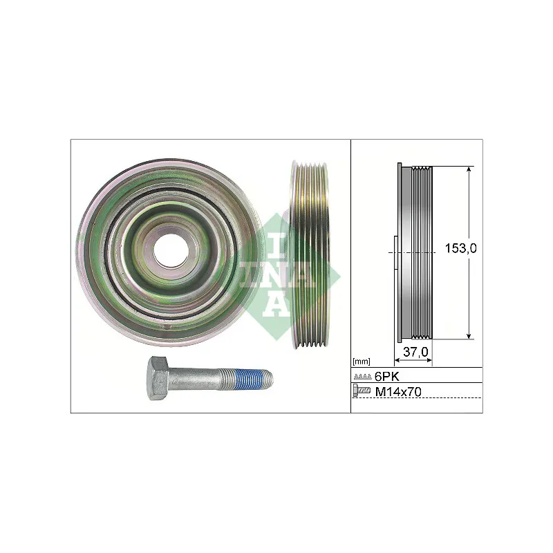 Kit de poulies, vilebrequin INA 544 0097 20