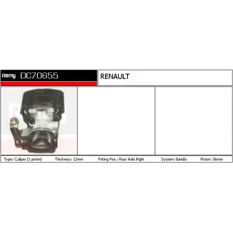 Étrier de frein REMY DC70655
